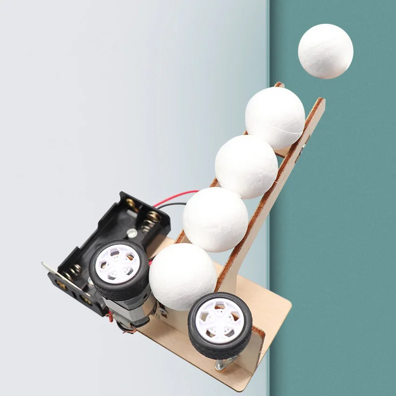 Science Project Kit - Elektrische Ballwurfmaschinen-Bausätze DIY Wissenschaftsspielzeug Lehrreiches Technologieprojekt
