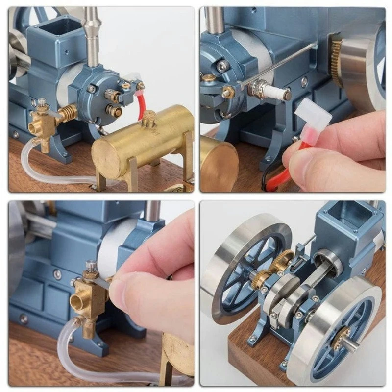 Hobby Science Lab - Einzylinder-Kraftstoffmotor-Modell Bewegliches Mechanisches Modell für Labor-Wissenschaftsexperimente